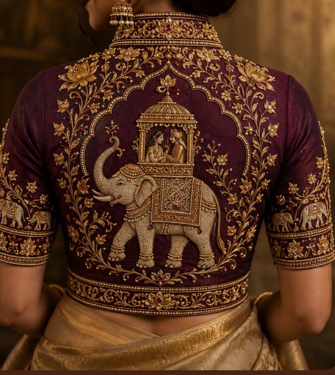 Traditional Maharastrian Paithani Silk Saree