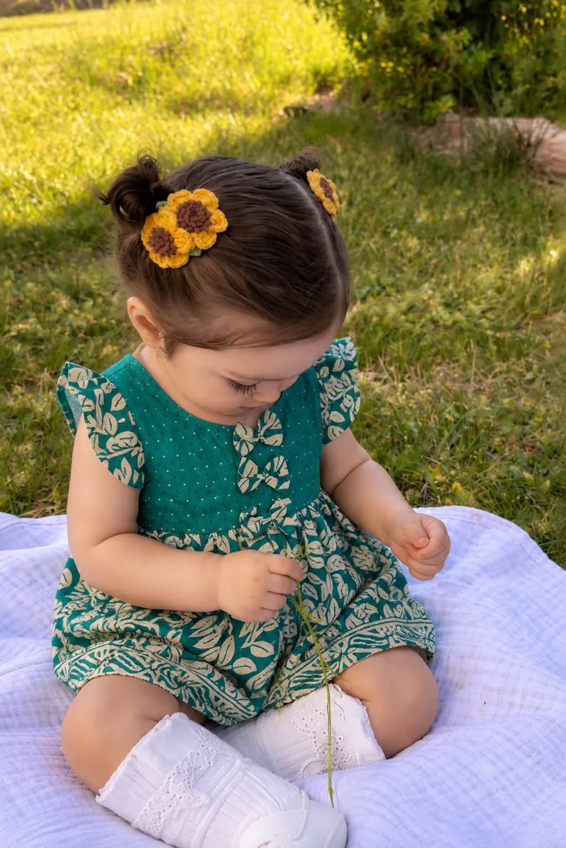 Terracotta Rust Linen Smock Dress